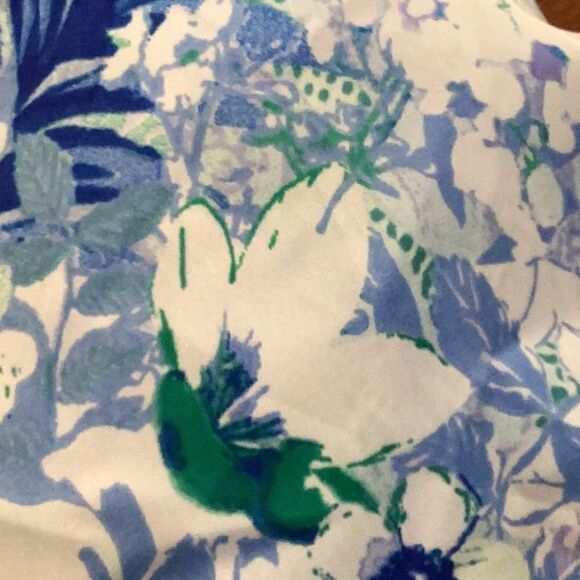 Susan Graver Printed Charmeuse Scarf Top small - Picture 13 of 13